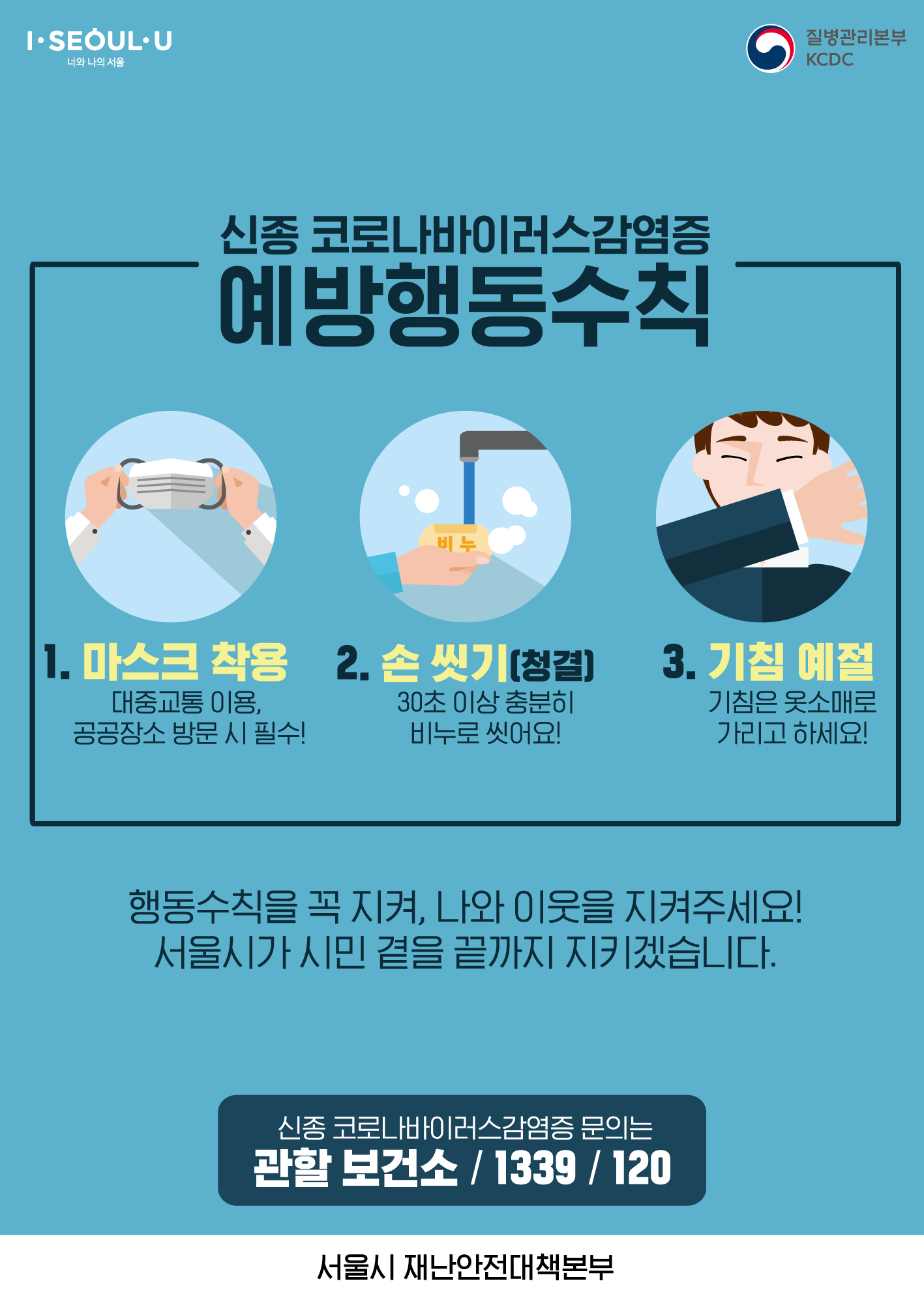 ‘신종 코로나바이러스 감염증’ 예방행동수칙
